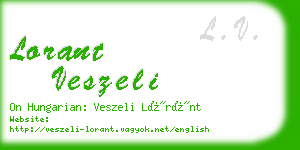 lorant veszeli business card